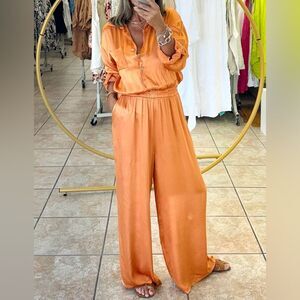 Italian Satin Jumpsuit